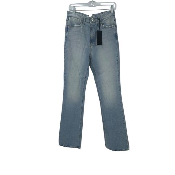 Sprwmn Françoise Micro Flared Leg Jeans High-Rise Denim Stretch Size 28 NWT - Picture 7 of 13